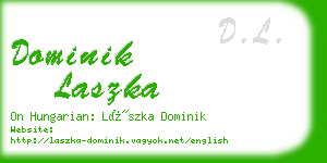 dominik laszka business card